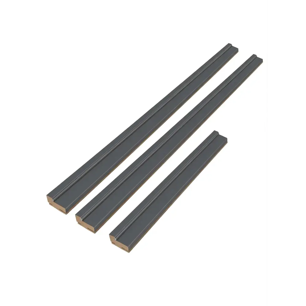 Дверная коробка Калга телескопическая 2070x70x32 мм ПВХ цвет графит KREAFORTA STLM-2126709 - Вид №1