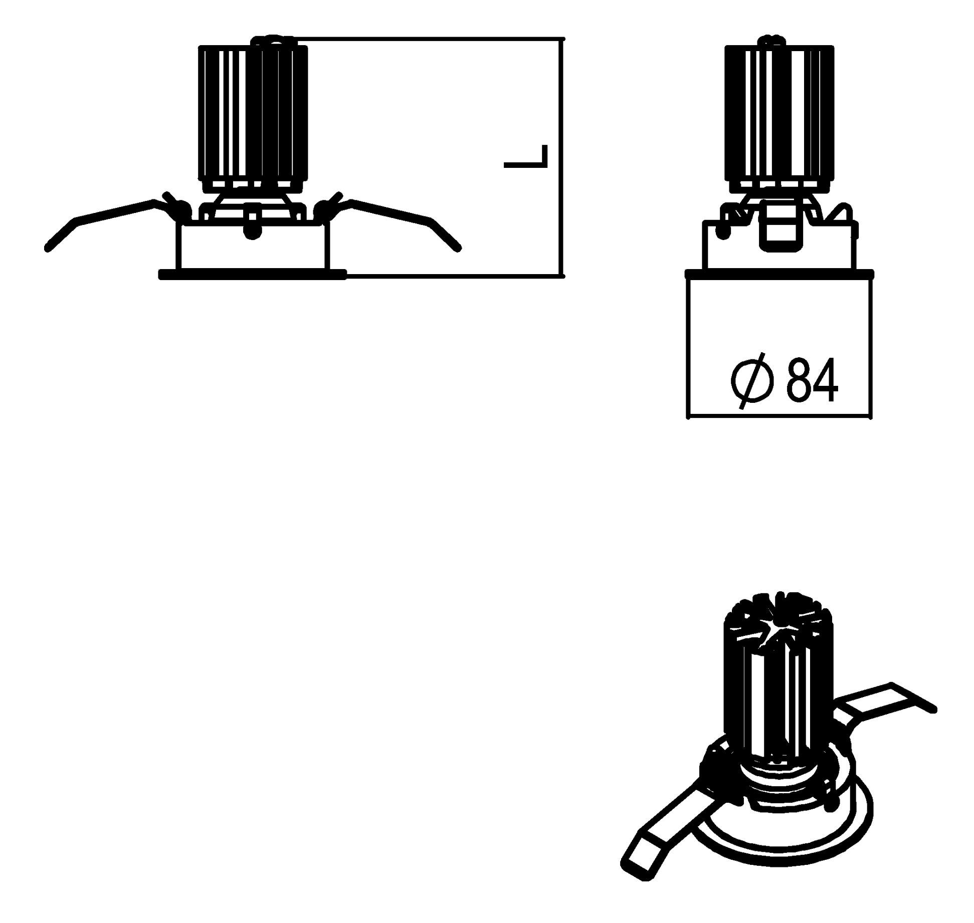 Алюминиевый круглый светодиодный светильник Lucifero's Convex ARCH-00062376 - Вид №3