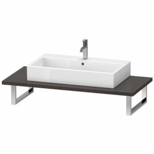 XL104C07272 X-Large Консоль для накладной и встраиваемой сверху раковины компакт Дуб брашированный, натуральный шпон