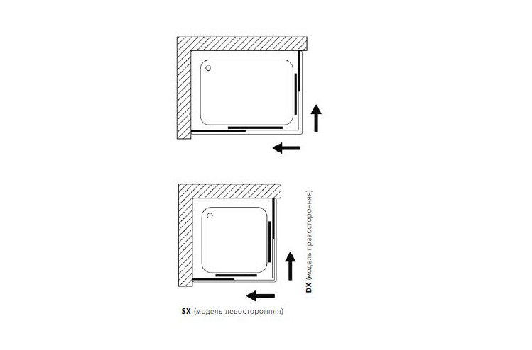 Душевое ограждение  B8319LUCTR Samo Vis - Вид №1
