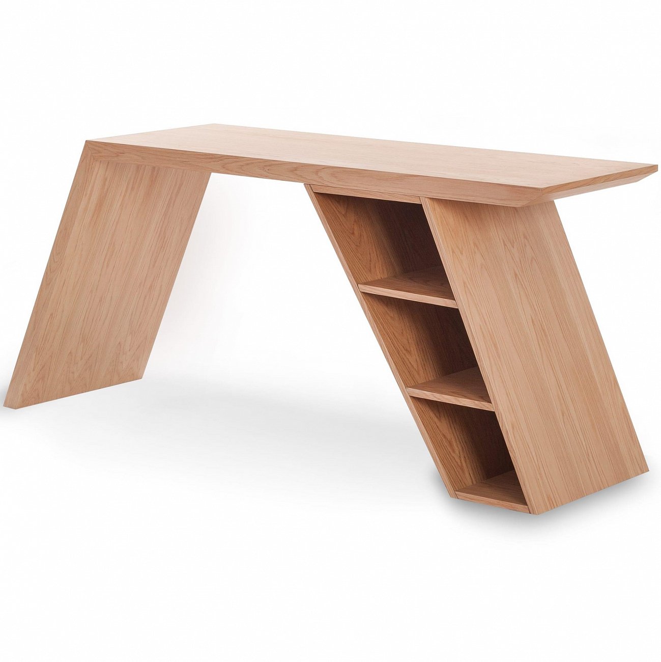 Письменный стол деревянный с ящиками и полками дуб Roble от Angel Cerda ANGEL CERDA  241797 Дуб  - Вид №2