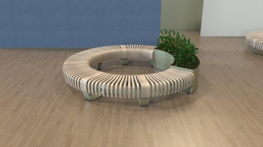 Green Furniture Concept Стальные сеялки с порошковым покрытием для общественных мест Radius sun-id-1452309 - Вид №5