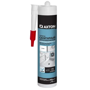 Герметик силиконовый Axton санитарный нейтральный белый 280 мл