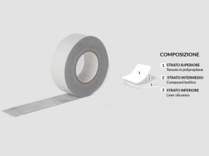 Высокоэффективная бутиловая клейкая лента, защищенная полипропиленовой тканью