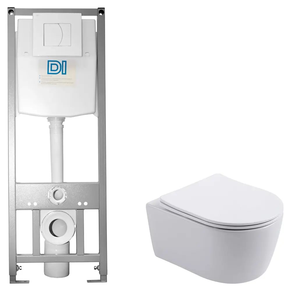 Комплект инсталляции Di с безободковым унитазом Aquatek Европа STLM-2027953