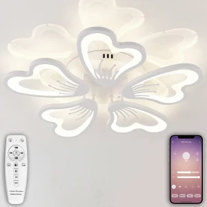 Люстра потолочная Innovation Style 21 м² регулируемый белый свет цвет белый Bluetooth/управление со смартфона и пульта