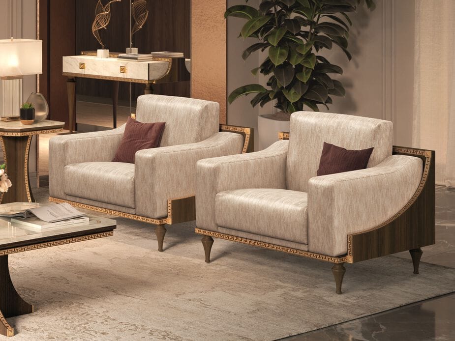 Тканевое кресло с подлокотниками Arredoclassic Romantica ARCH-00064908