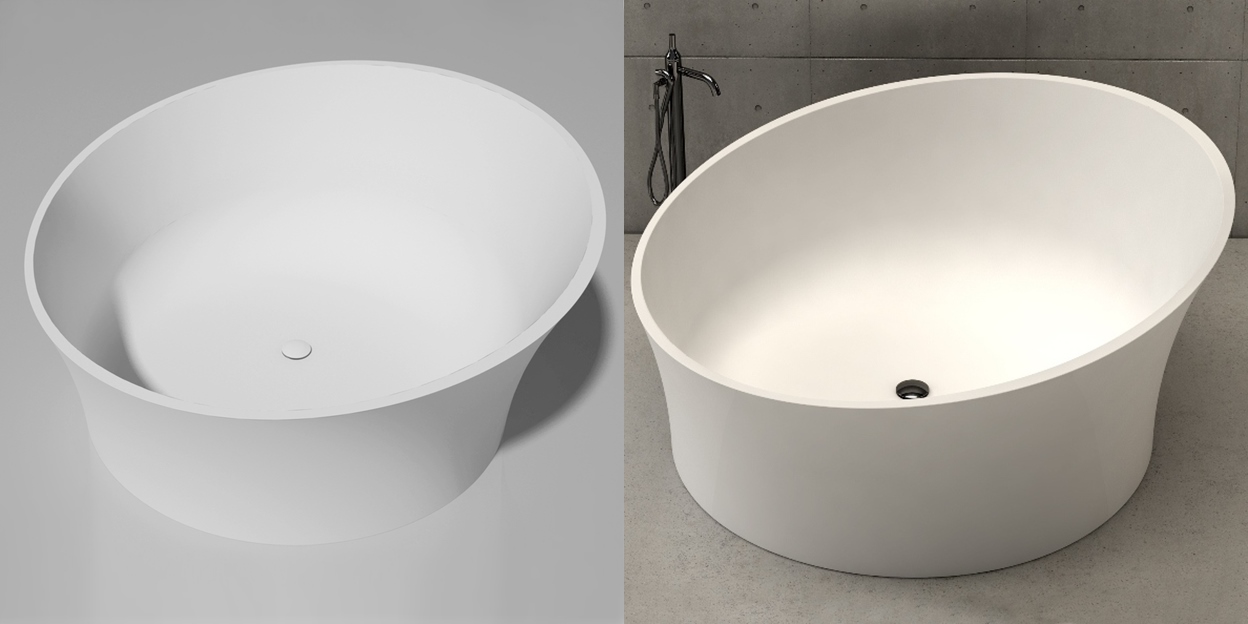 Dimasi Ванна круглая отдельностоящая Evoque Tub белая EVC0107 - Вид №2