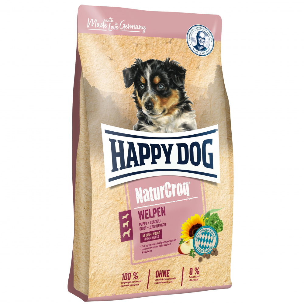 ПР0036352 Корм для щенков Natur Croq Welpen Птица, мор. рыба сух. 15кг HAPPY DOG 