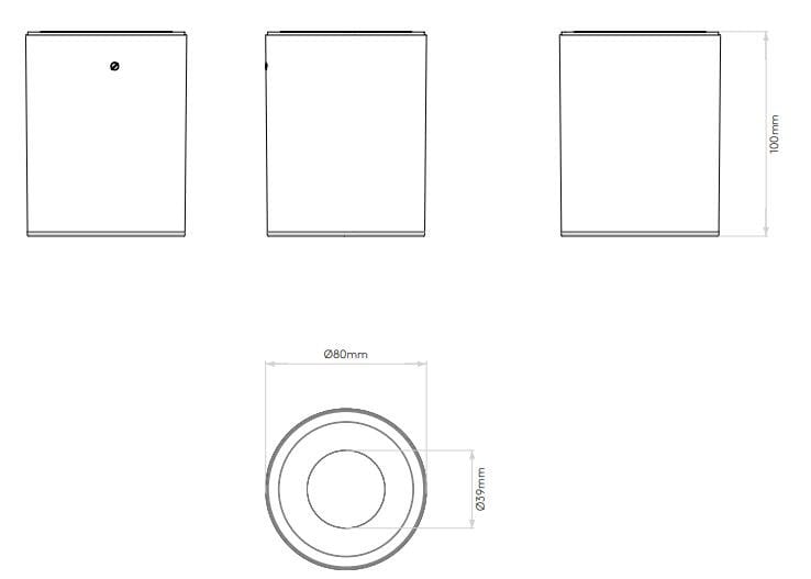 Светодиодный потолочный светильник из латуни Astro Lighting Kos ARCH-00085500 - Вид №1