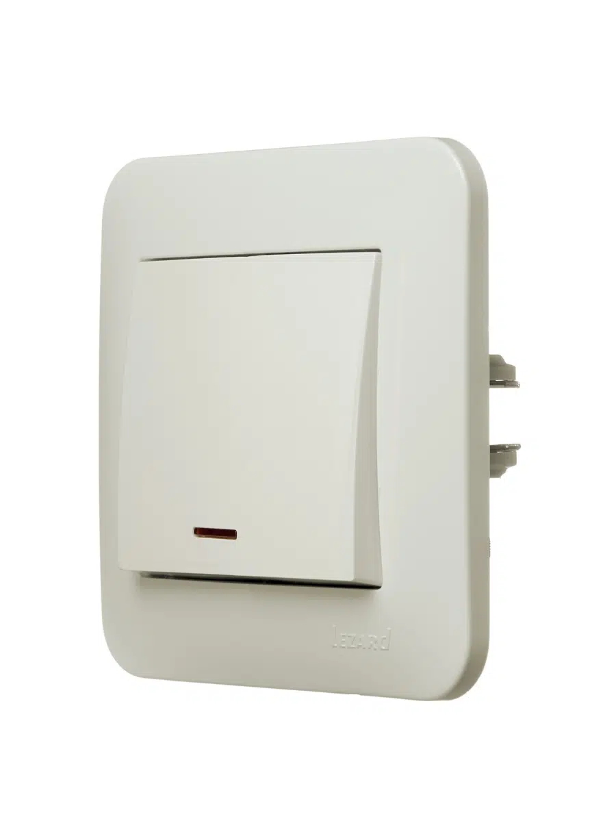 ASTI Выключатель с подсветкой крем LEZARD 7081-0303-111