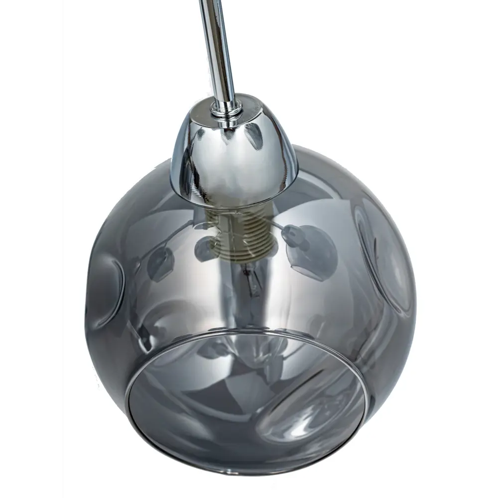 Люстра подвесная Nemo L1238-6, 6 ламп, 18 м², цвет серый/серебристый LAMPLANDIA STLM-2173108 - Вид №4