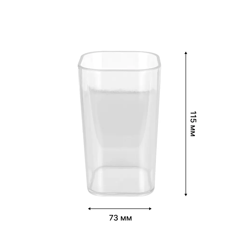 Стакан для зубных щеток LEMER Don - акриловый органайзер для ванной 89384413 STLM-1479898 - Вид №1