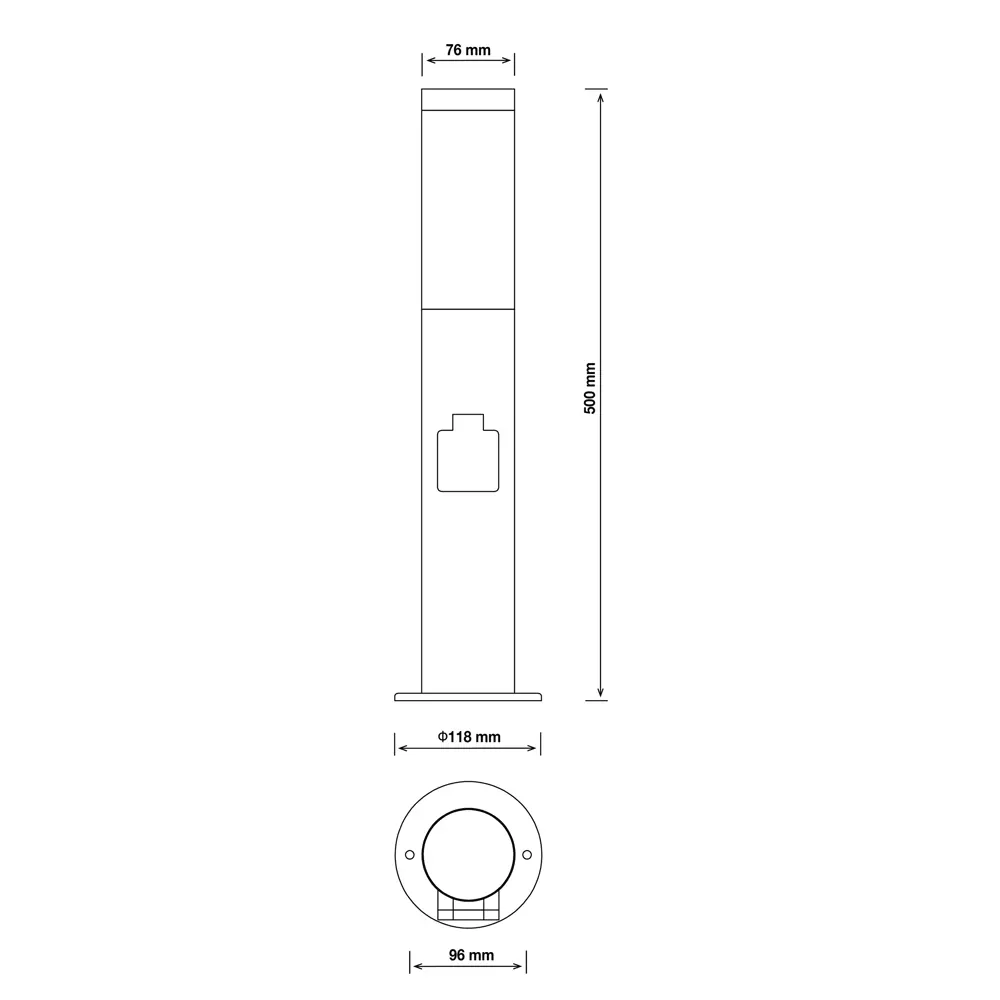 Уличный светильник INSPIRE Bergen для ландшафтного дизайна 82664550 STLM-0033217 - Вид №3