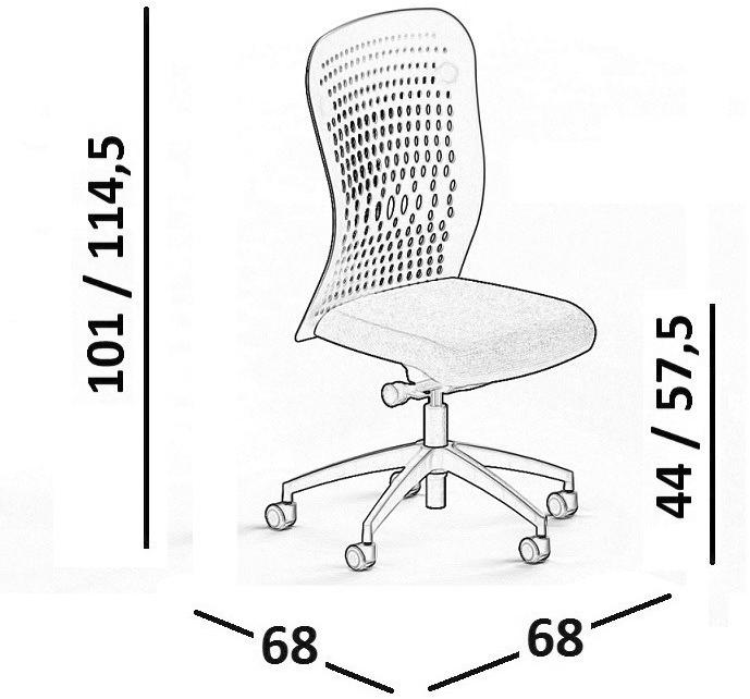 Luxy Офисное кресло с регулируемой высотой на колесиках Smartback sun-id-1436310 - Вид №4