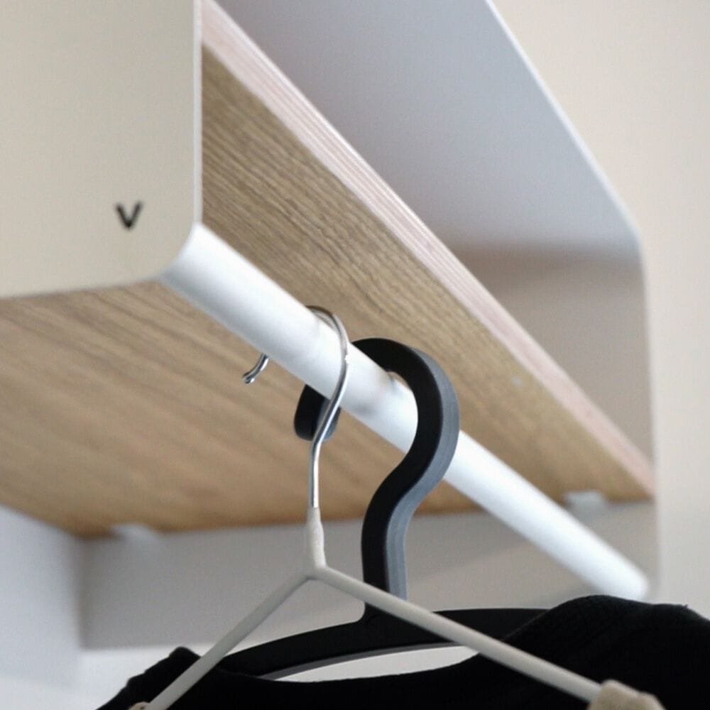 Настенная деревянная секционная прихожая с зеркалом Variand Furniture E12 ARCH-00045701 - Вид №1