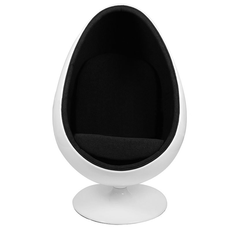 Кресло Ovalia Egg черное SOHO DESIGN ДИЗАЙНЕРСКИЕ, EGG OVALIA 131535 Черный  - Вид №1