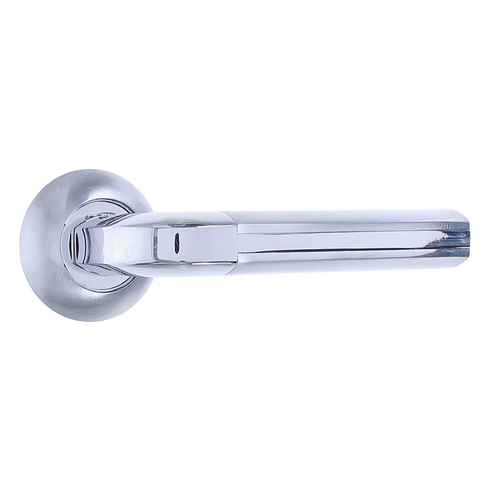 Ручка дверная на розетке A193 CR, ЦАМ, цвет хром EDSON STLM-2064922