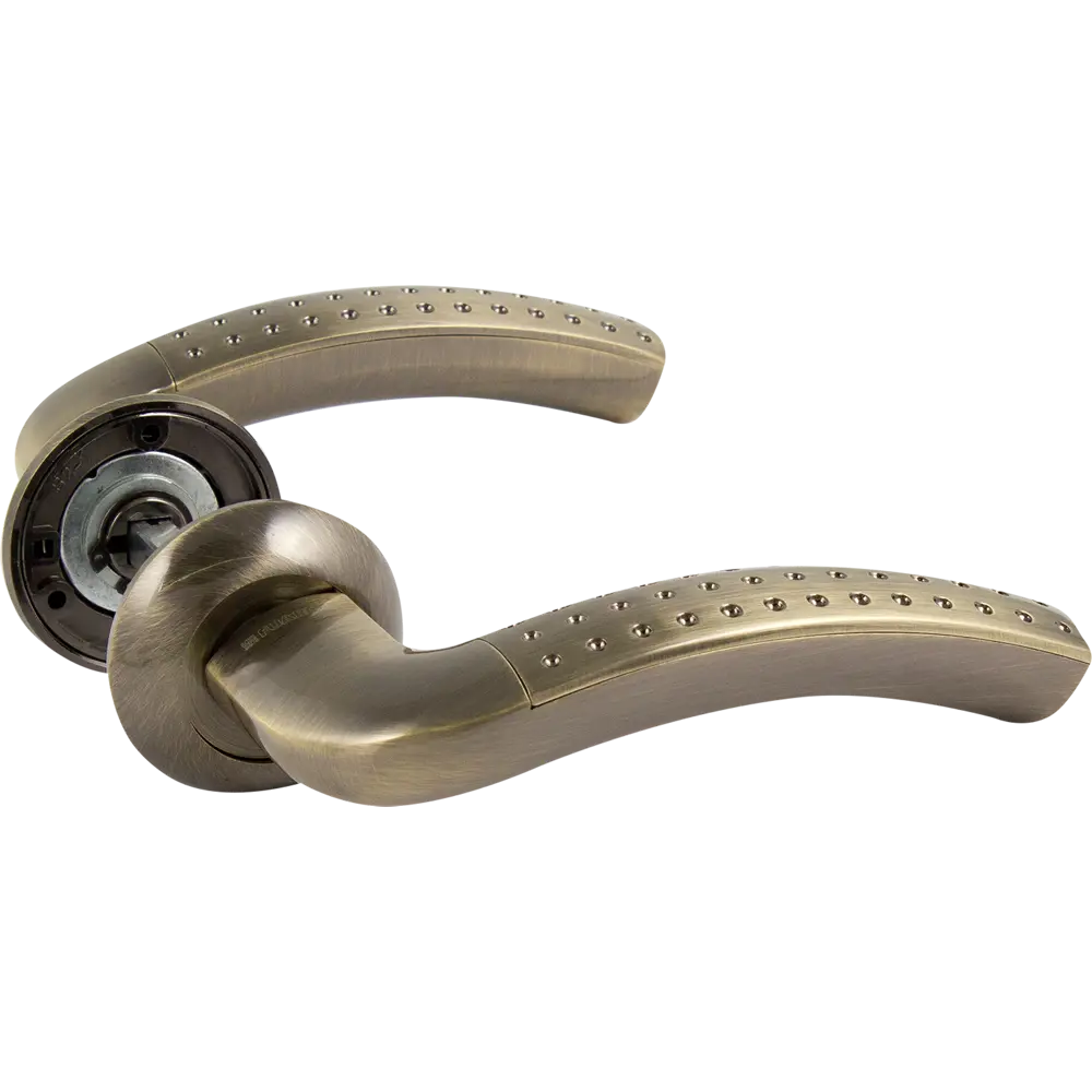 Комплект дверных ручек с запиранием SET72/Z INTRO RM/HD AB-6 зеленая бронза FUARO STLM-2116320 - Вид №2