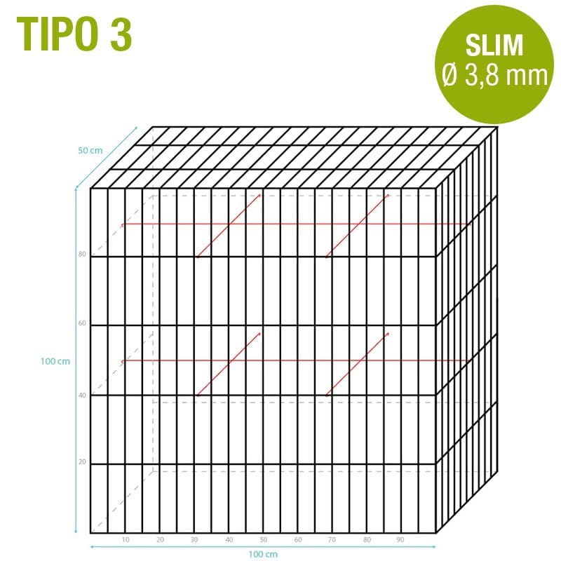 Габион и сетка для речной, горной и морской обороны в электросварной сетке GRANULATI ZANDOBBIO Шкатулка из натурального камня ARCH-00126045 - Вид №3