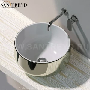 SD42LPLATINO Накладная раковина на столешницу  круглая Ceramica Flaminia Saltodacqua