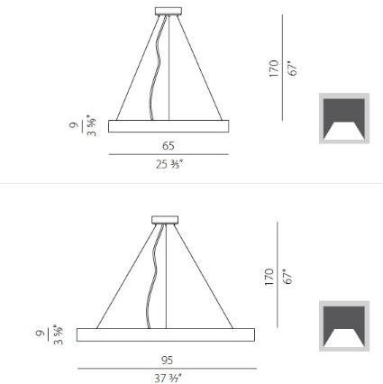 PANZERI Светодиодная подвесная лампа Planet ring sun-id-1423952 - Вид №3