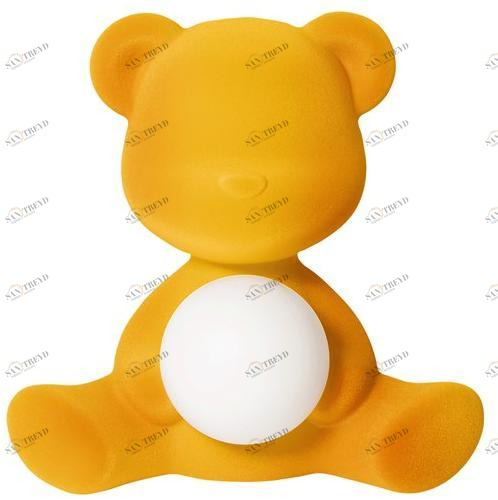 Qeeboo Светодиодная настольная лампа из полиэтилена с зарядкой от usb Teddy sun-id-1479784