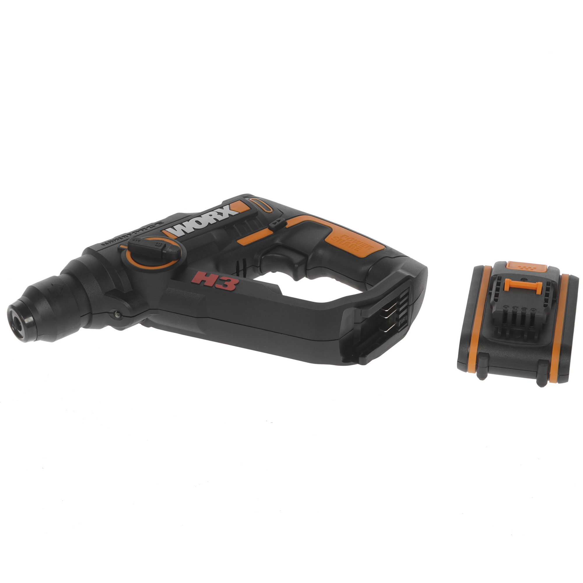 Перфоратор Worx WX390.1 PowerShare 20V 8143032 STDN-0110857 - Вид №4