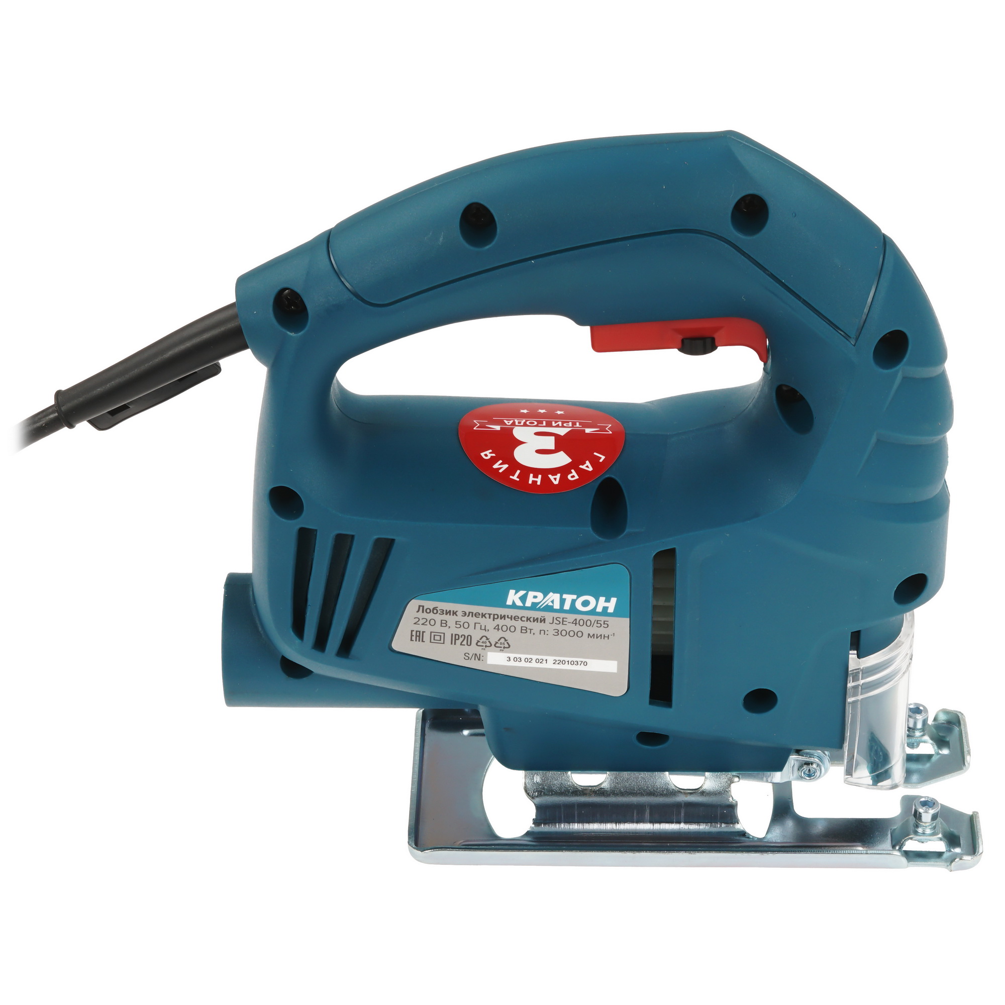 Электрический лобзик Кратон JSE-400/55 9145695 STDN-0029666 - Вид №3