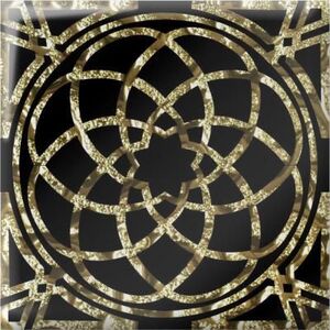 Напольная вставка Фортуна золото 8х8