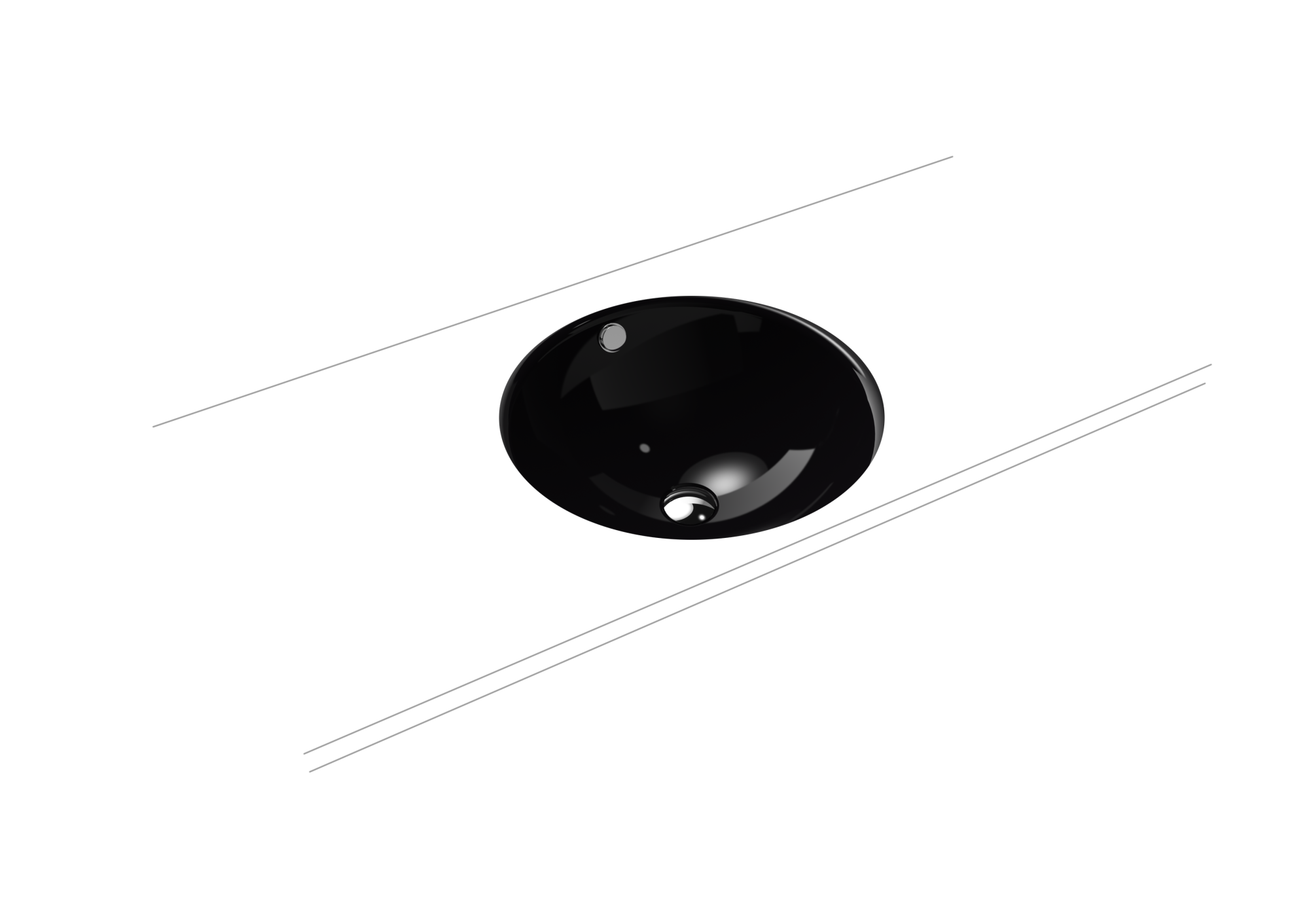 Умывальник KALDEWEI Сталь эмалированная 3182 178 черный 3182178