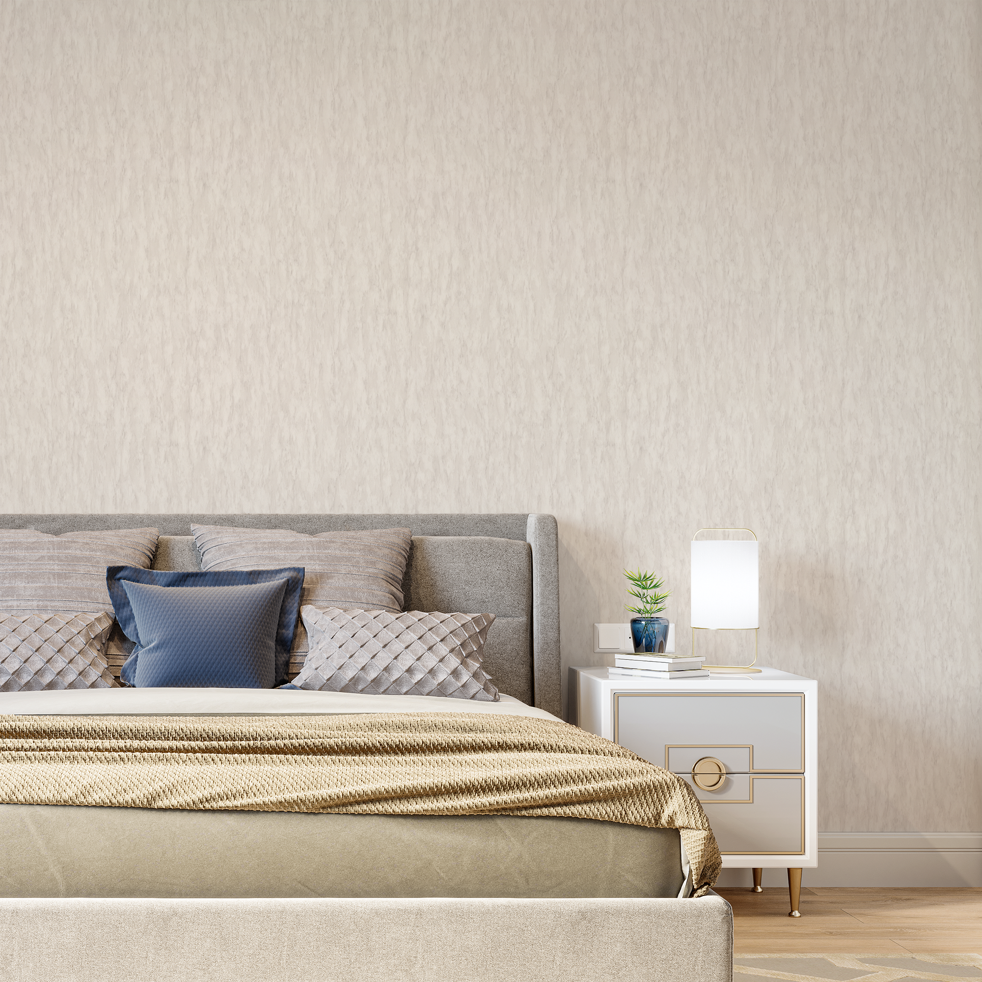 ПАЛИТРА Avignon - флизелиновые обои бежевые структурные 1.06 м 83737752 STLM-0043961 - Вид №2