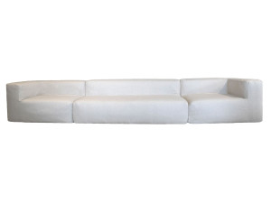 5-местный съемный льняной диван