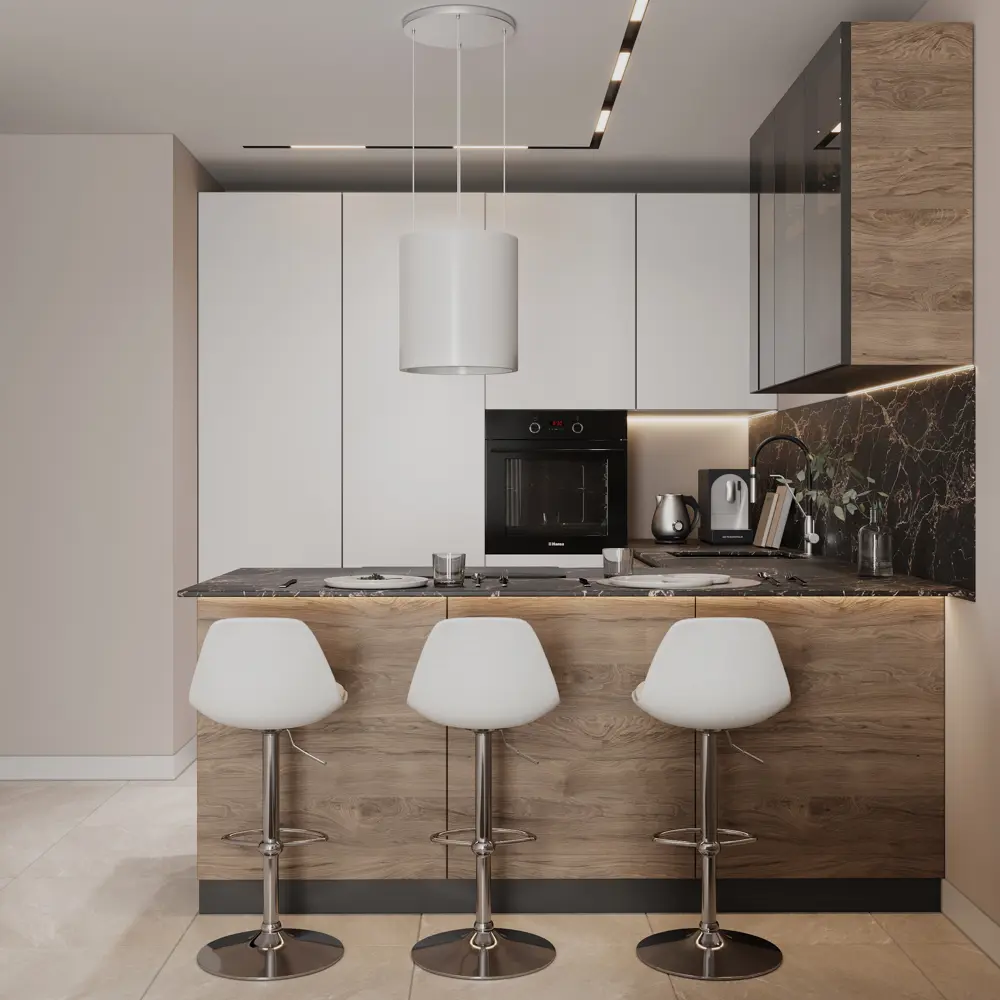 Фасад кухонного шкафа Токио 59.7x102.1 см KONSENSA ЛДСП цвет темное дерево Токио темное дерево STLM-2138511 - Вид №14