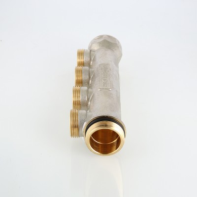 VTc.500.NE.060502 Коллектор c наружной резьбой под "евроконус" Valtec 1", 2 х 3/4", "евроконус"  - Вид №2