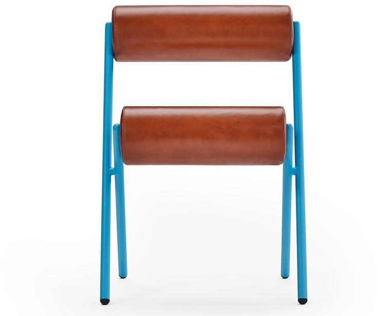 Sancal Стул с цилиндрическими кожаными подушками  349.46.j  - Вид №1