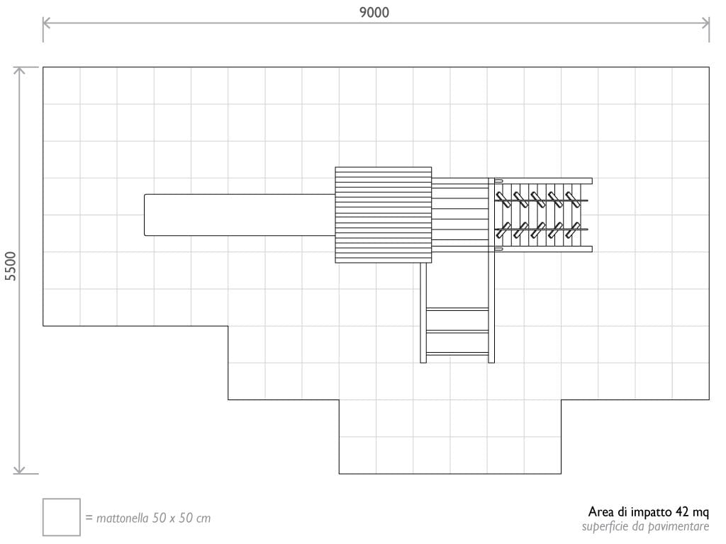 Рециркулированная пластиковая игровая структура EUROCOMITALIA COMBI PALESTRA ARCH-00052367 - Вид №6