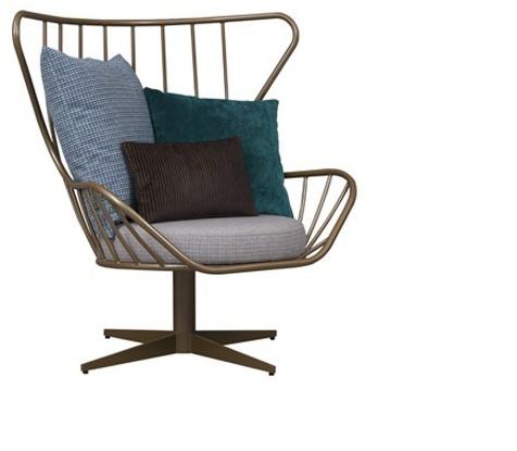 Hamilton Conte Paris Кресло железное с 4-мя спицами sun-id-1501281 - Вид №6