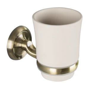 Стакан для зубных щёток Antico подвесной металл цвет латунь
