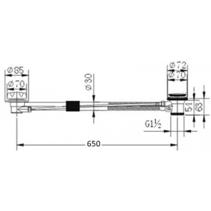 Обвязка под ванну Zorg WS 1 BR автомат Аксессуары кухонные Zorg  - Вид №2