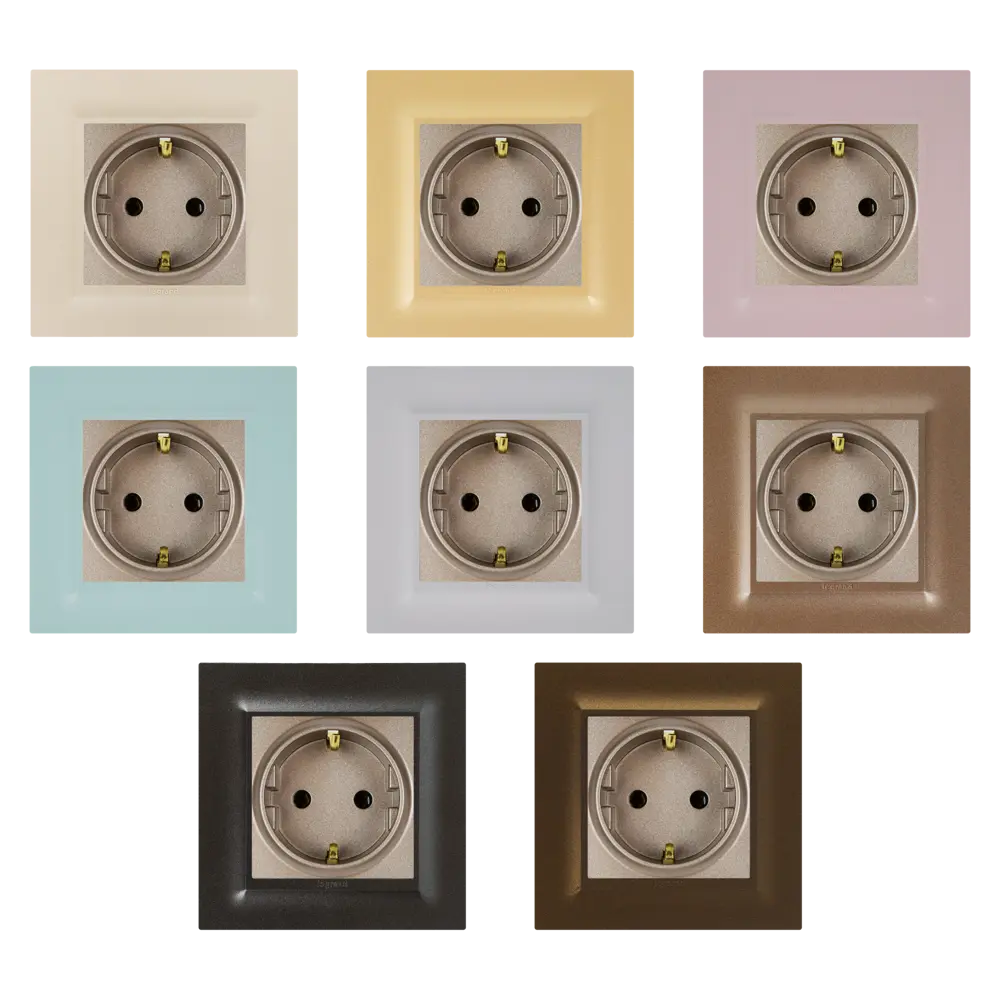 Розетка с заземлением - Legrand Structura - без шторок 16А 250В винтовые зажимы - шампань 82064594 STLM-2168210 - Вид №1