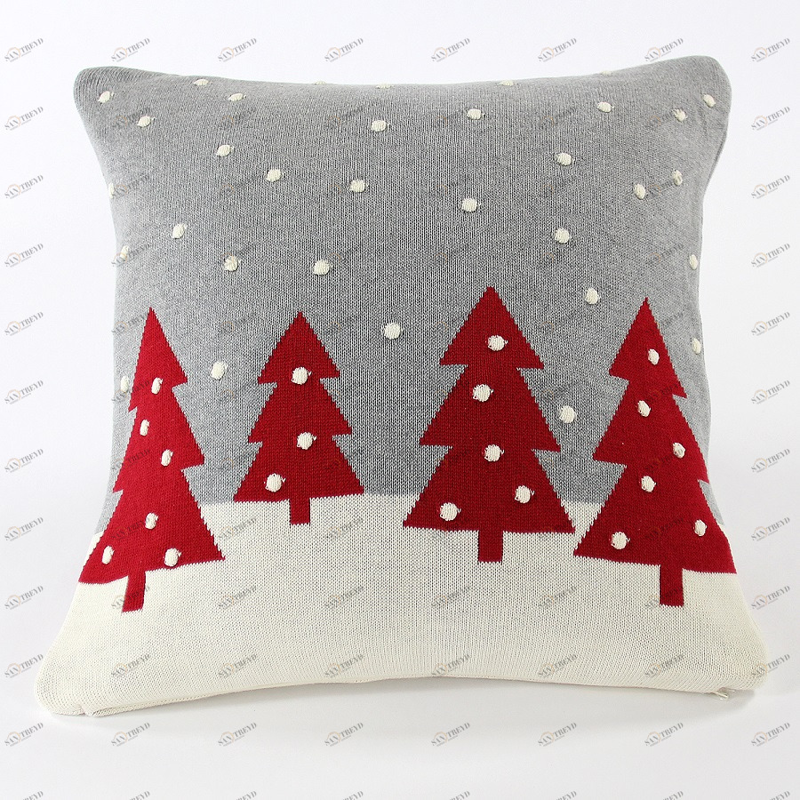 Подушка с орнаментом christmas story one, 45х45 см ENJOYME НОВЫЙ ГОД 254888 Белый;серый 
