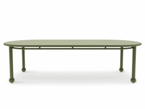 Алюминиевый овальный садовый стол