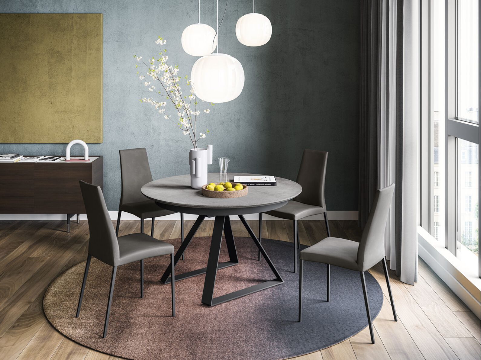 Керамический выдвижной стол Calligaris ATLANTE ARCH-00145566 - Вид №1