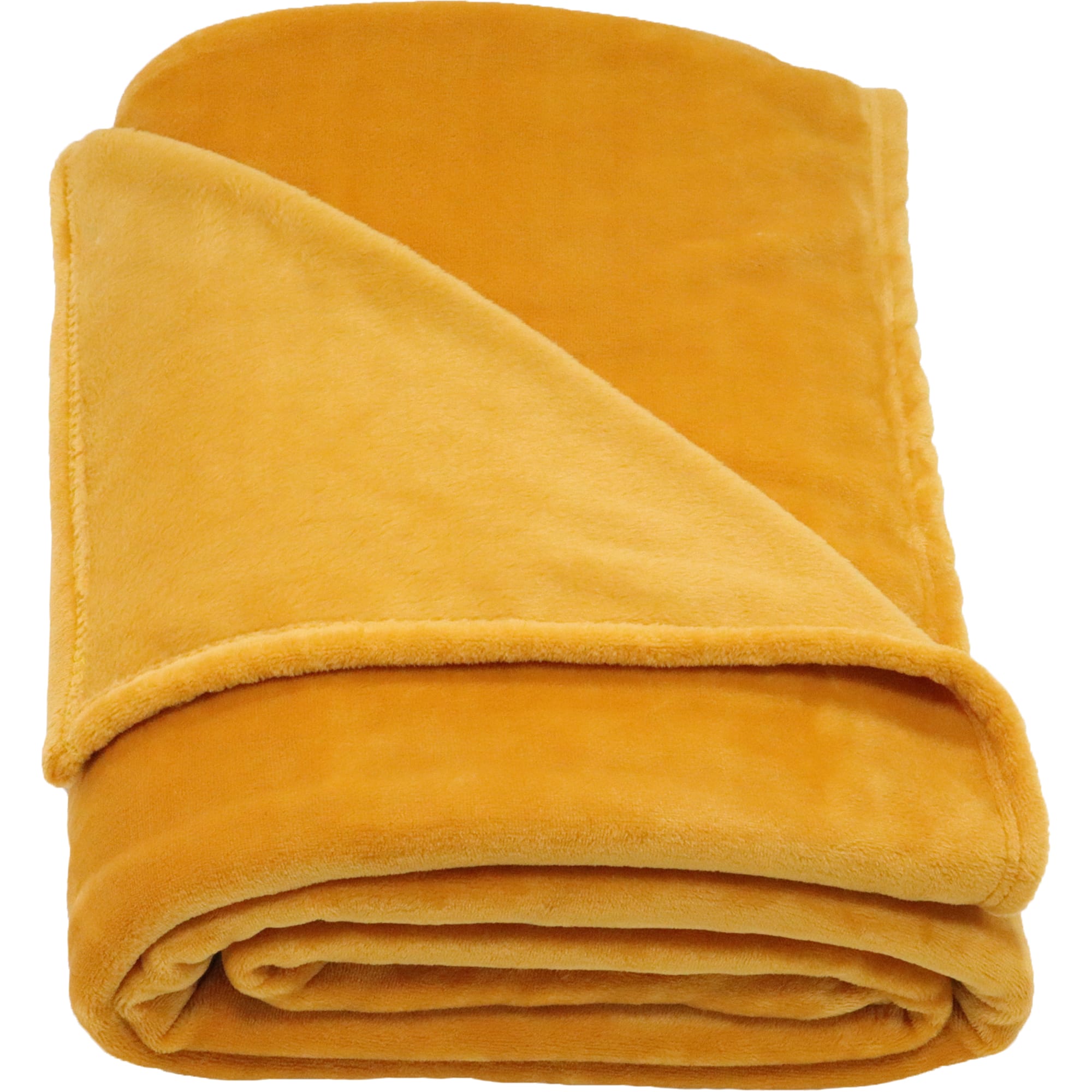 84378936 Плед «» 180x200 см фланель цвет желтый Jimena Santreyd  - Вид №2