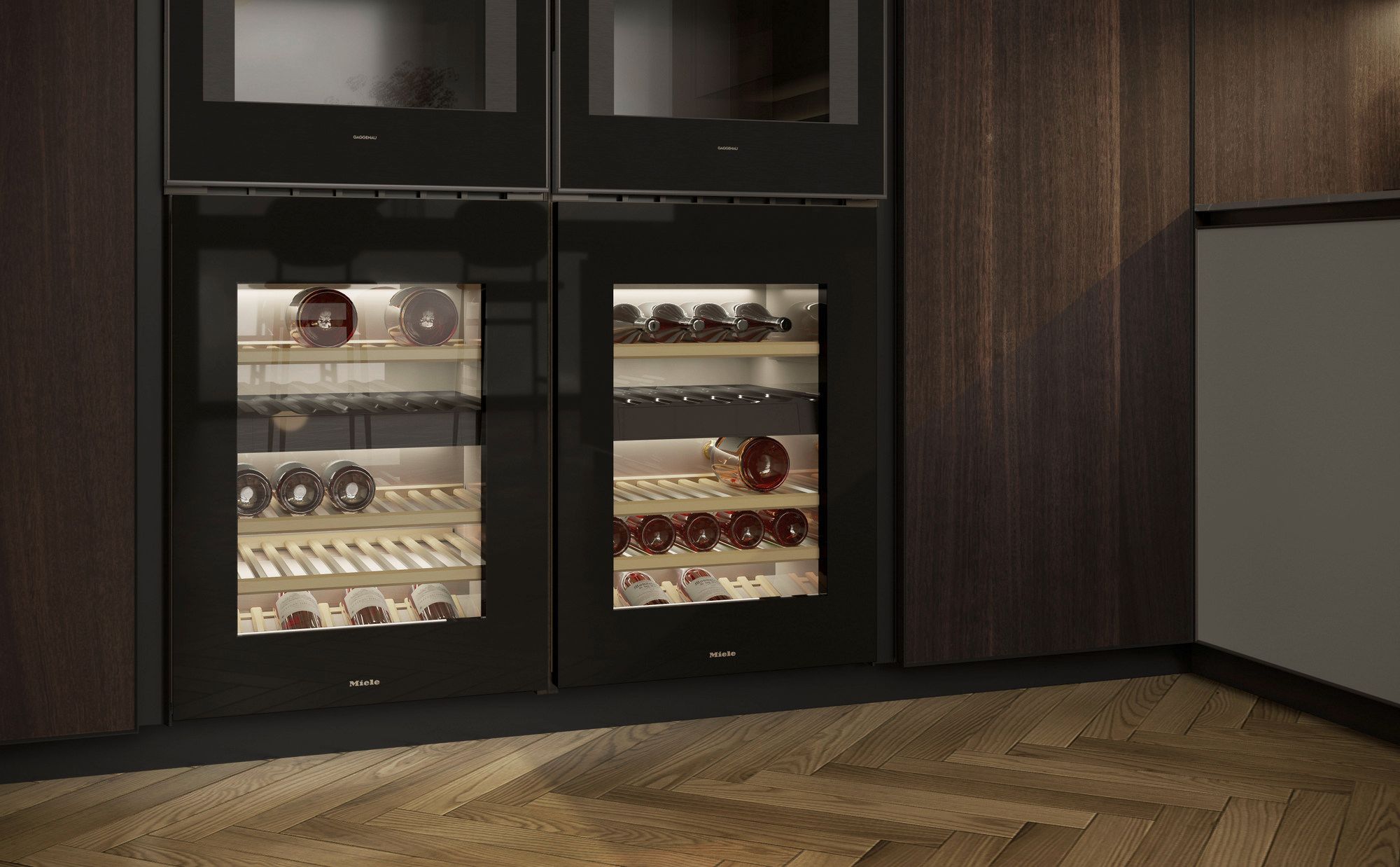 Встроенная кухня без ручек с полуостровом Composit Blend ARCH-00059348 - Вид №6