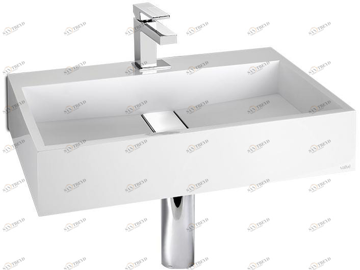 2608033 Подвесная раковина настенная овальная Vallvé Stripe белая