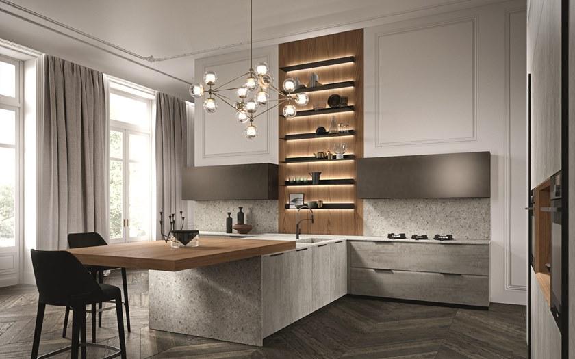 Aster Cucine Деревянная кухня с островом Brera academy sun-id-1409229 - Вид №8