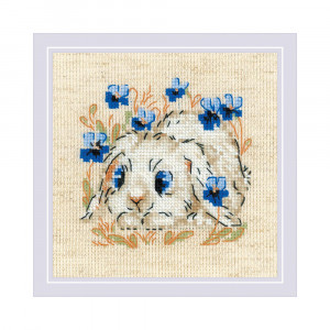 1877 Набор для вышивания Маленький зайка 13 х 13 см RIOLIS Сотвори Сама
