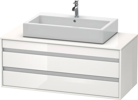 Тумбочка подвесная Ketho #KT6656 1200 x 550 мм Duravit KT665607575 - Вид №2